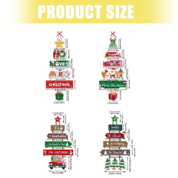 Portable Santa Paper Door Hanger Christmas Home Office Decoration Easy To Hanging Christmas Party Door Garlands