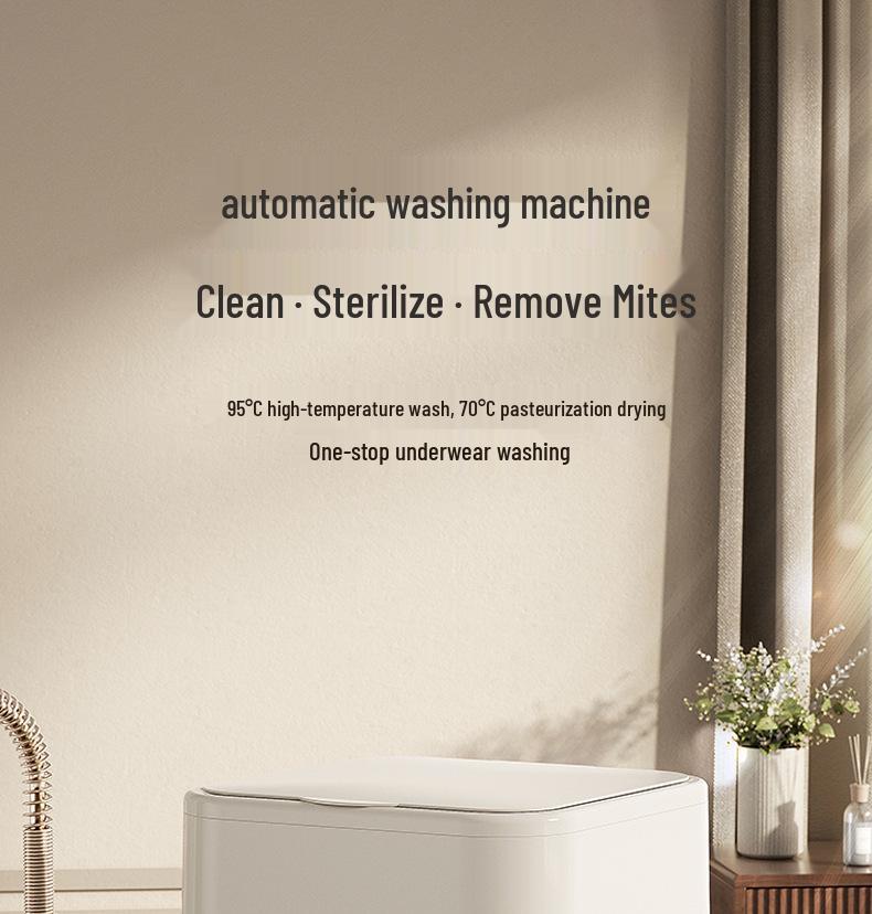 Lavasciuga Compatta Completamente Automatica ad Alta Temperatura per Biancheria Intima, Slip e Calzini