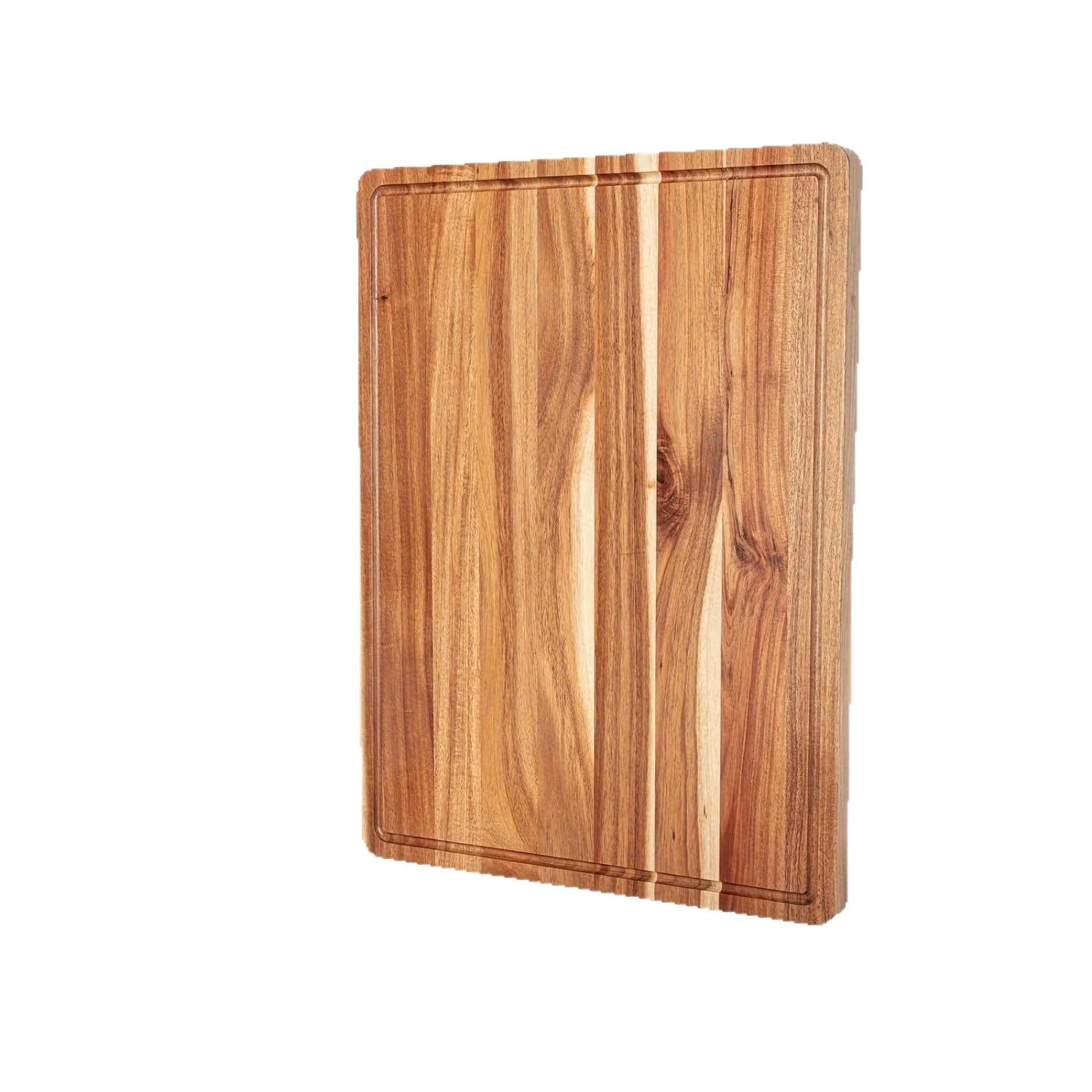 

Acacia Wood Multi-purpose Cutting Board: Ideal for Fruits, Vegetables, Bread, Baby Food, and Kneading. 60x45x2cm