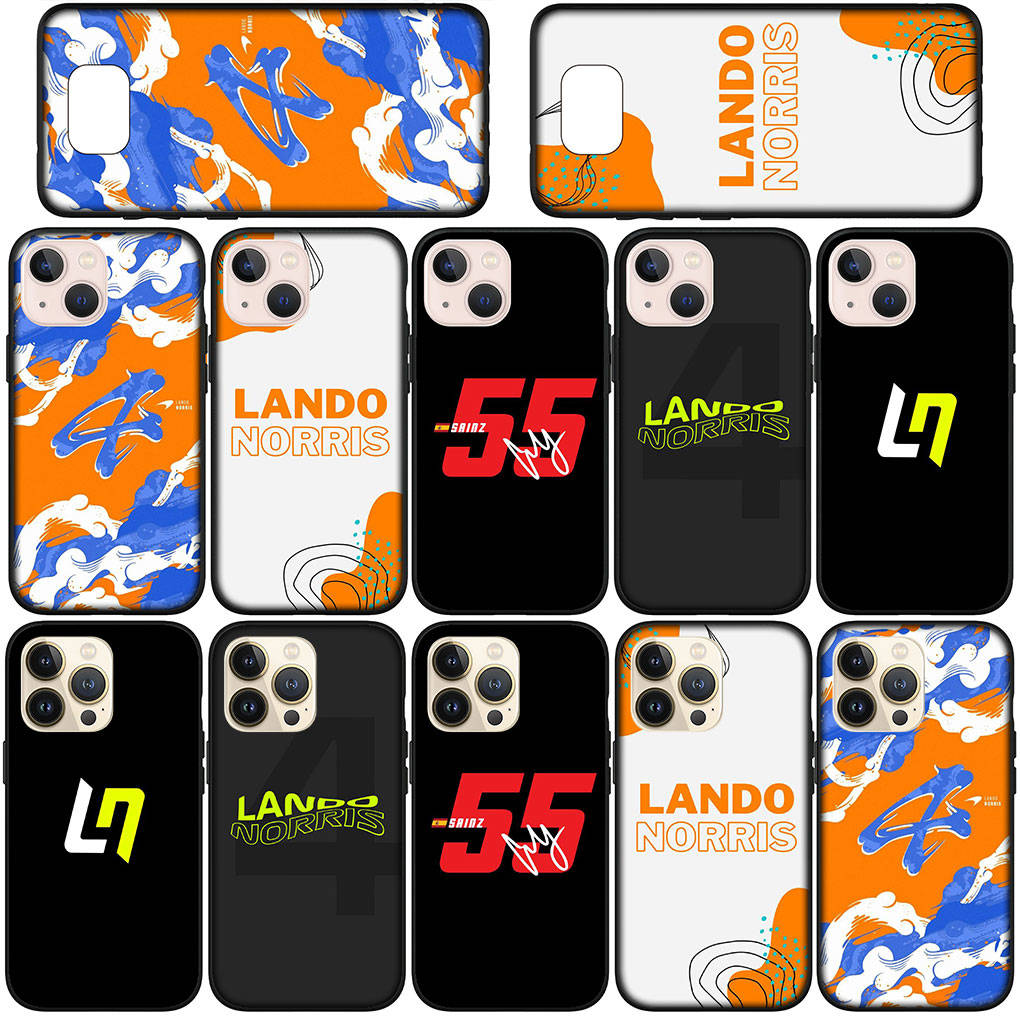 Phone Case for Samsung Galaxy S25 S24 S23 iPhone 16 15 Xiaomi Redmi Note 14 13 12 16E X 11 Pro Max Moto Huawei No4 F1 Number Funda No 4 Supercar Cover