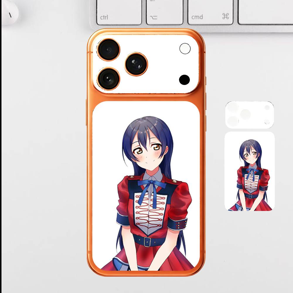 Anime Cute U-Umi S-Sonoda For Iphone 17 Pro Max Back Protective Decorative Sticker Back Cover