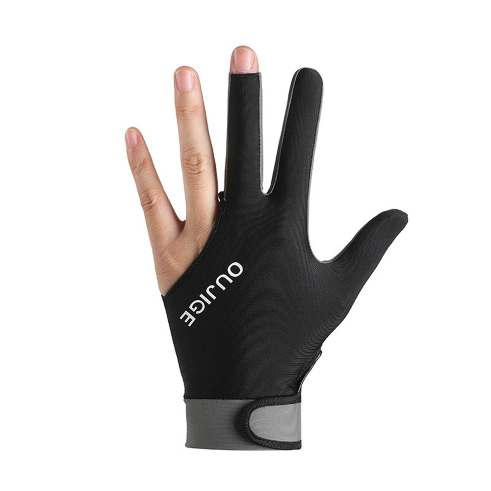 

Polyester Fiber Billiards Gloves Breathable Wear-resistant Billiards Accessories Mesh Surface Thickening Table Tennis Supplies сірий