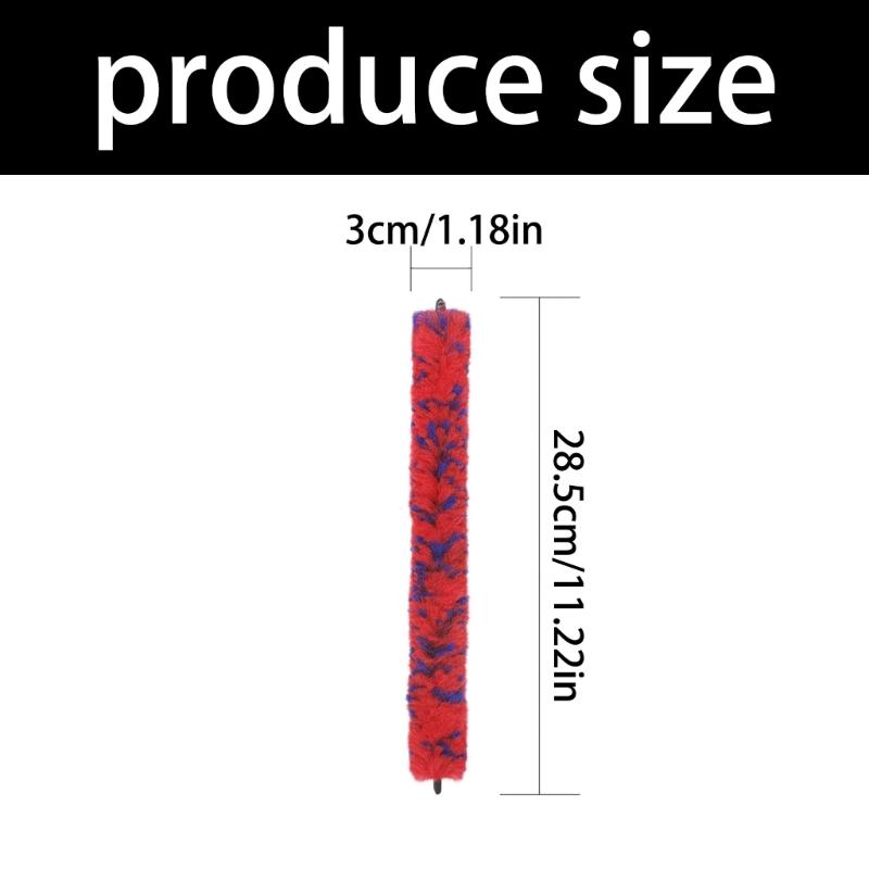 Saxophone Cleaning Brush with Protective Rubber Tips Flexible Wire Core Deep Cleaning Suitable for Various Instruments
