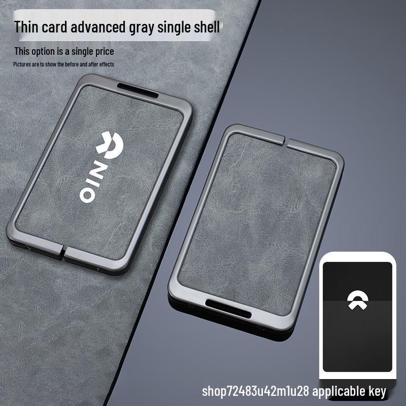 NIO Car Key Case: Compatible with ES6, ES8, EC6, EC7, ET5, ET7, ES7 Models. Stylish and Durable Buckle Design for Men.