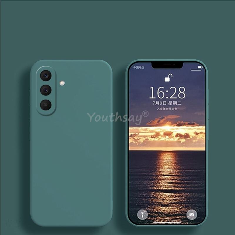 For Samsung Galaxy A27 Case Liquid Silicone Plain Samsung A27 Cover TPU Anti-drop Phone Protector Case Galaxy A27 Cover
