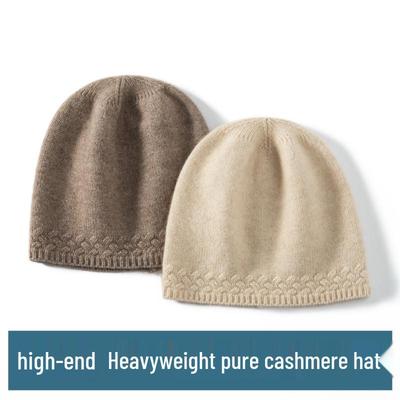 Women's Cashmere Knitted Winter Beanie with Ear Protection - Warm, Thick, and Versatile Fashion Hat