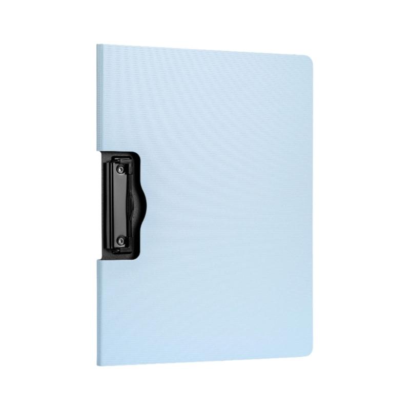 Standard Size Flipping Clipboard Folder With Horizontal Vertical Metal Clip File Organiser For School Office 12.8x9.65In
