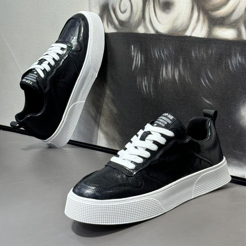 New autumn low-top soft-soled non-slip sports casual shoes leather shoes zmd
