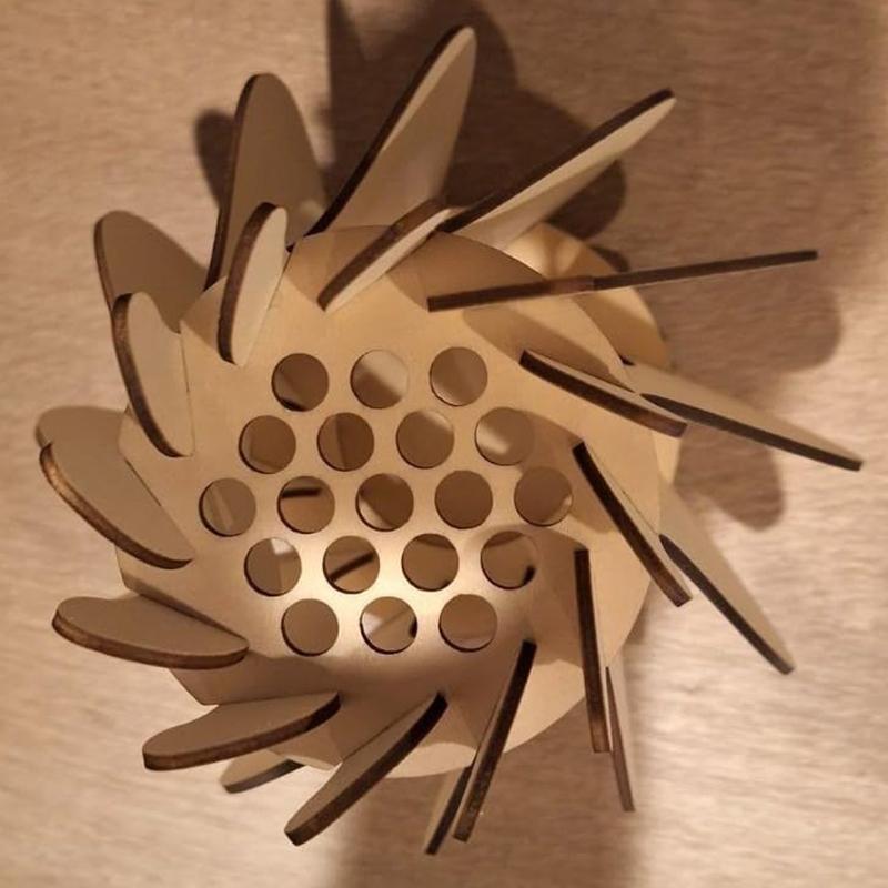 3D Holzpuzzle Blumenvase Blumenvase Bauset Nahtlose Passform DIY Holzbastelarbeiten Hobbyset Für Café Schlafzimmer Dekoration