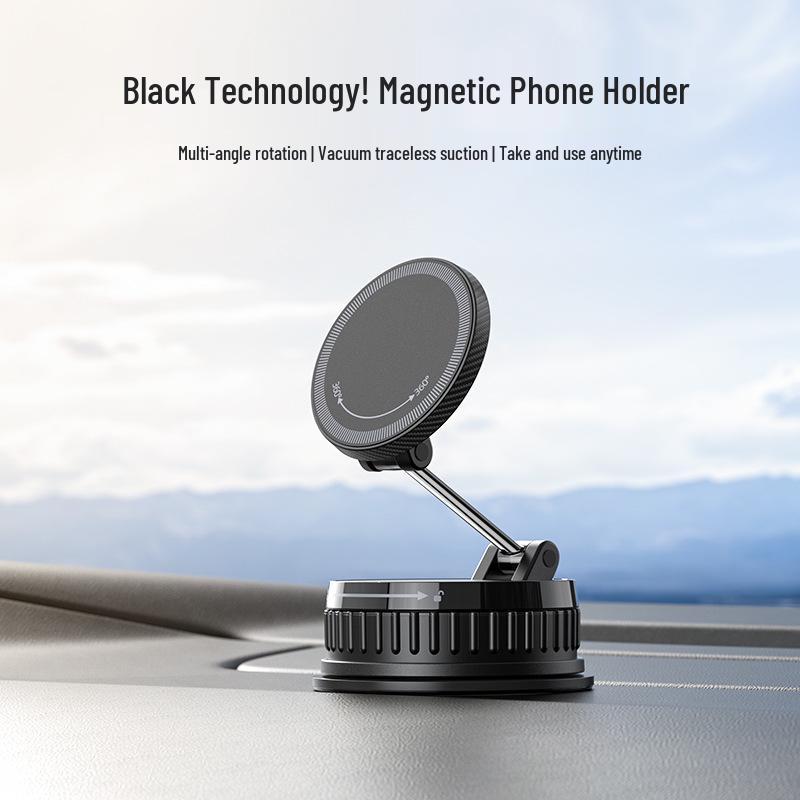 360° Magnetic Navigation Car Phone Holder with Vacuum Suction