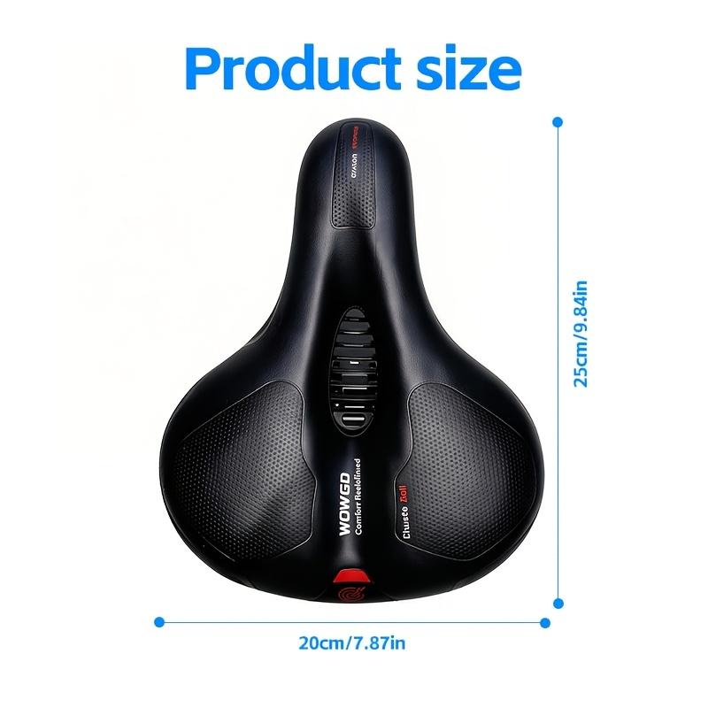 Bicycle Seat Cushion Suitable for Both Men and Women, with Dual Shock Absorption Memory Foam Padding, Waterproof Saddle f Stationary, Sports, Mountain