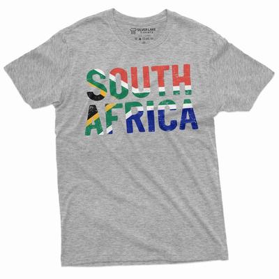 Pánské tričko Jižní Afrika Tričko s vlasteneckou vlajkou země Jižní Afrika Africké dárky