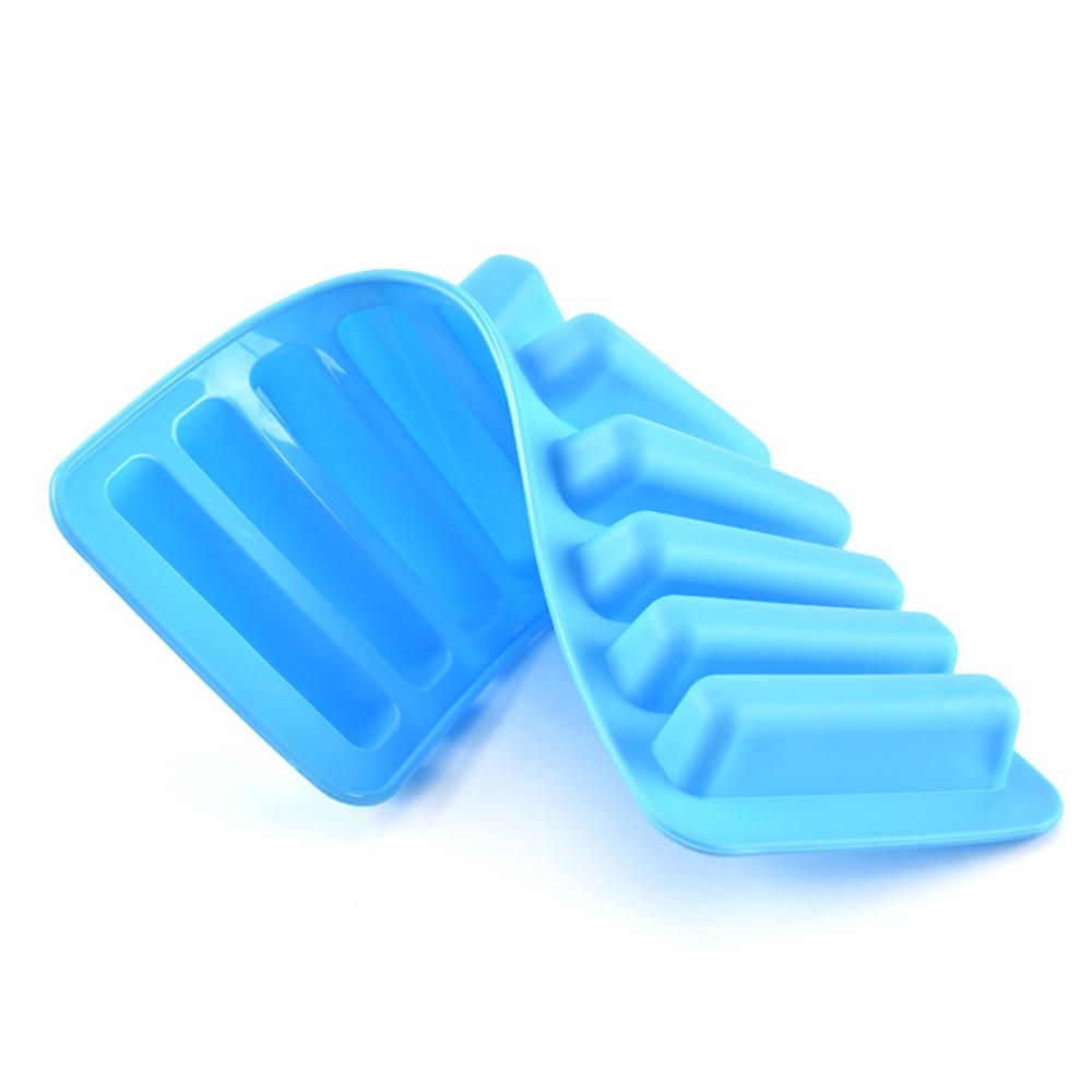 Silicone 10 Grids Stick Shape Ice Mold DIY Ice Cube Tray Ice Maker Popsicle Mold  Baking