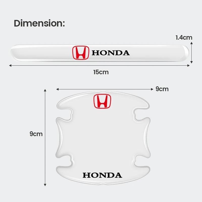 Transparent Car Door Bowl Stickers Door Handle Protector Anti-scratch For Honda Accord Odyssey Civic CRV Inspire Envix City Jazz
