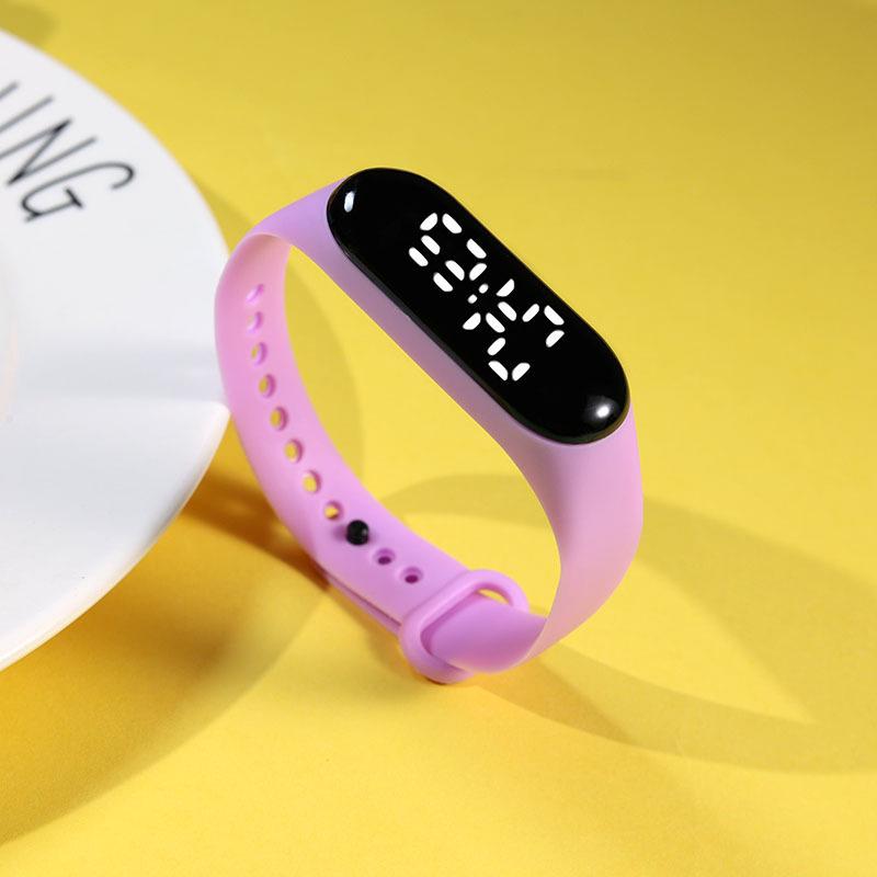 Waterproof White Light LED Sports Watch for Primary & Middle School Students