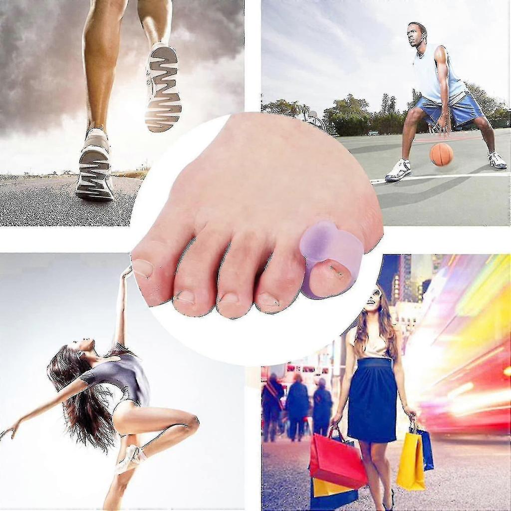 10 Pack Toe Splint, Gel Toe Separator, Toe Straightener Toe