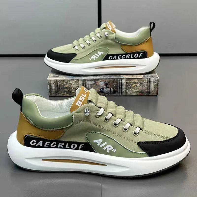 Spring one-pedal casual shoes men's color matching breathable sports shoes thick-soled wear-resistant non-slip student shoes men's shoes trend
