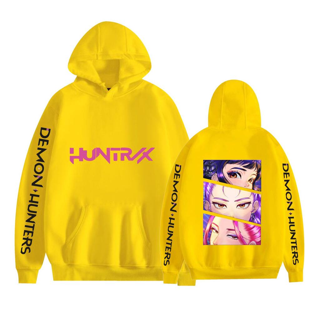 Fashion KPop Demon Hunters Anime Men Women Hoodies Autumn Casual Pullover Hoodie Fashion Sweatshirts Hip Hop Sweatshirt Clothes