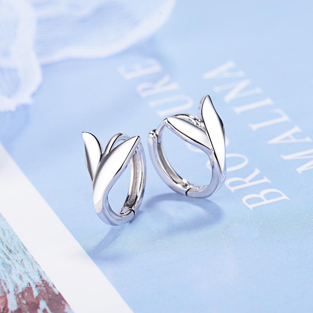 New 925 Sterling Silver Heart Stud Earrings For Women High Quality Exquisite Student Girlfriend Jewelry Accessories Heart Gift