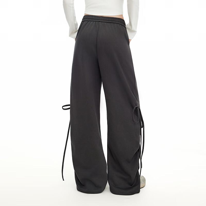 UNIFREE Drawstring Pleated Wide-Leg Casual Pants