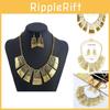 Retro Geometric Alloy Necklace With Chain For Casual Accessories And Gift
