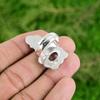 925 Silver Natural African Amethyst Promise Sister Bezel Engagement Flower Ring