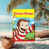 1pc Curious George (6) Beach Towel, Comfortable and Thick, and Swimming/Bath/Picnic/Camping Towel, Suitable for Seaside Beaches