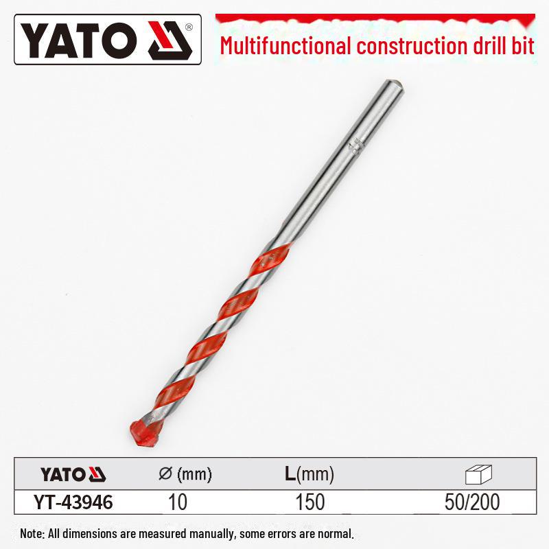 

Многофункциональное ударное сверло YATO: Круглая ручка для бетона, стали, стены, со встроенным фонариком 10x150mm YT-43946