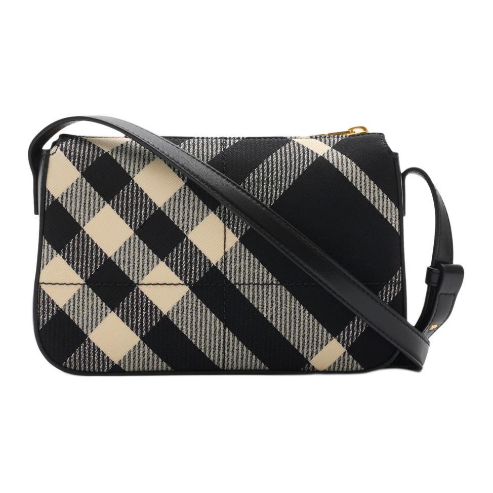 Burberry Snip Brushed Metal Accessories Polyester Crossbody Shoulder Bag Women bags Black 81033771