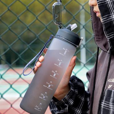Αθλητικό Μπουκάλι Νερού 1000ML Εξωτερικού Χώρου Ταξιδιού Φορητό Στεγανό Ποτήρι Πλαστικό Μπουκάλι Ποτού Χωρίς BPA Παγούρι για Φίτνες
