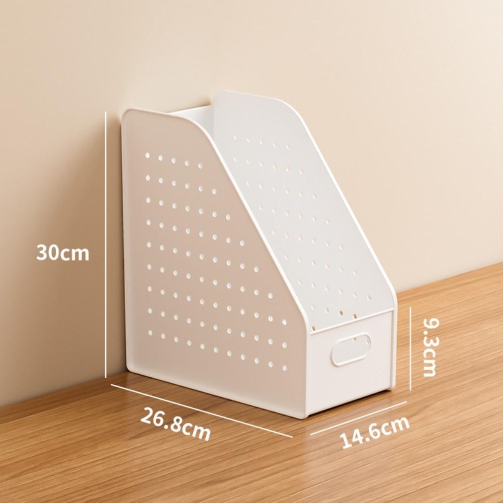 

Pegboard Design Desktop File Storage Rack with Pegboard Organizer DIY Perforated Board Storage Box Stable File Organizer Holder