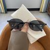 New UV400 Oval Sun Glasses for Women Men Summer Travel Rimless Round Fashion Shades Eyewear