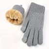 Soft Winter Gloves Lamb Velvet Warm Mittens Fashion Motorcycle Riding Gloves