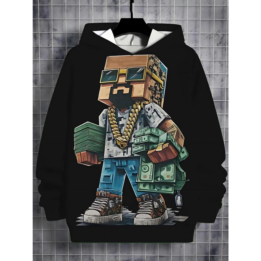 Nová anime mikina, kreslené dětské oblečení pro chlapce a dívky, podzimní oblečení s dlouhým rukávem, vhodné pro děti ve věku 5-14 let