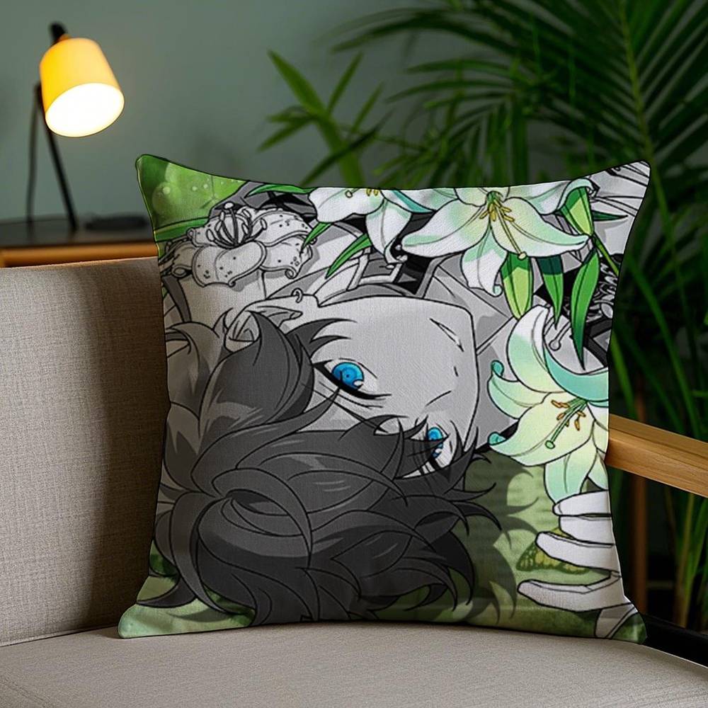 

Cartoon E-Ensemble Stars Pillow Case Office Sofa Dorm Chair Back Short Plush Double-sided Printing Home Cushion Cover 30cm x 30cm
