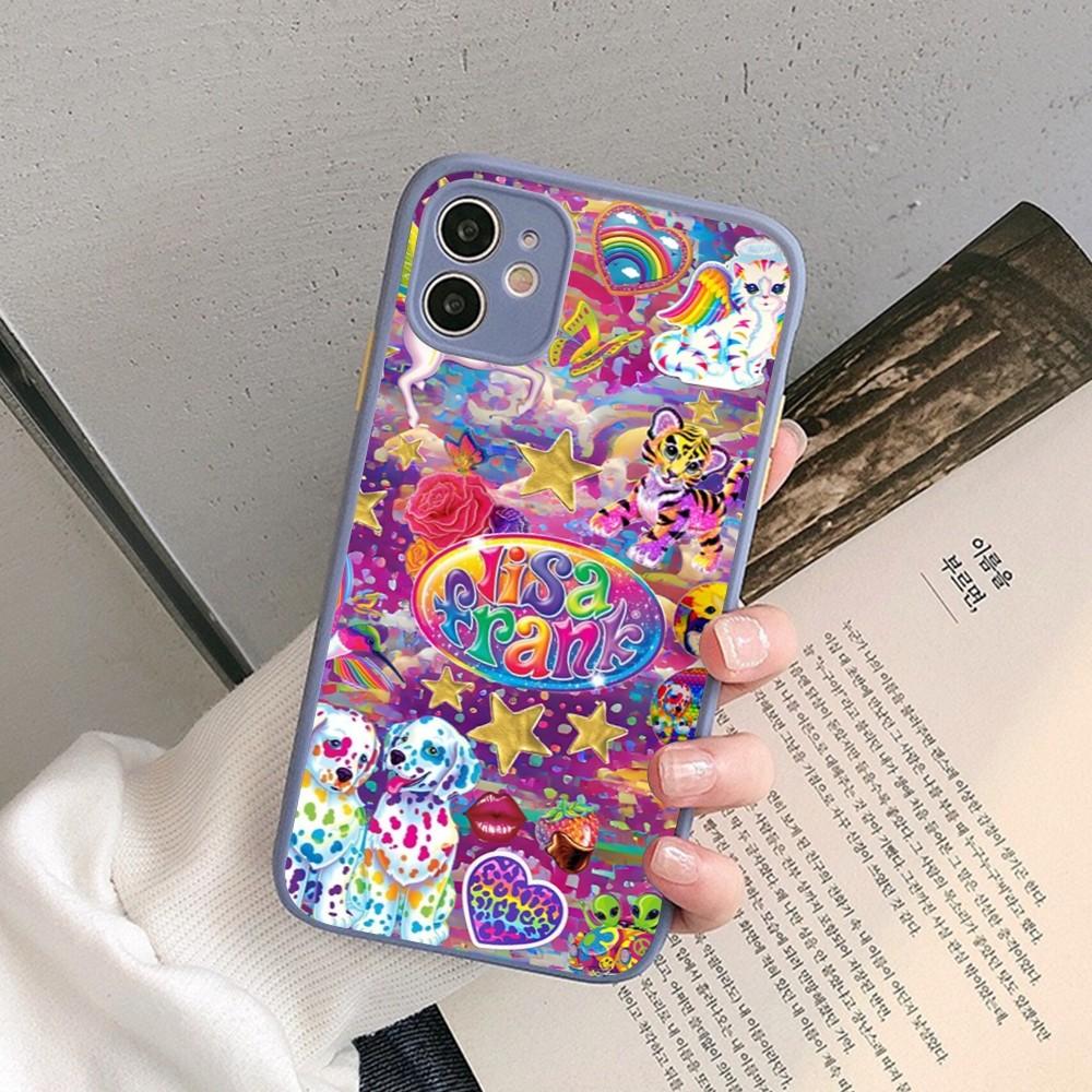 

Lisa Frank Art Phone Case for iPhone 14 11 12 13 Mini Pro Max 8 7 Plus X XR XS MAX Translucent Matte Cover iphone 12 mini