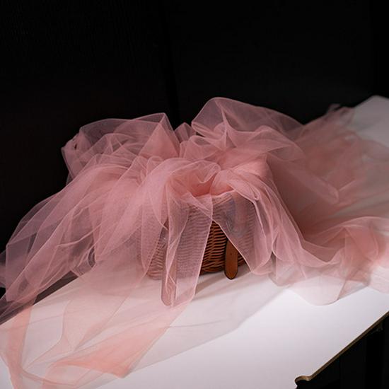 Fairy Mist Soft Tulle Fabric: Handmade Solid Color Lace Veil for Clothing DIY Projects
