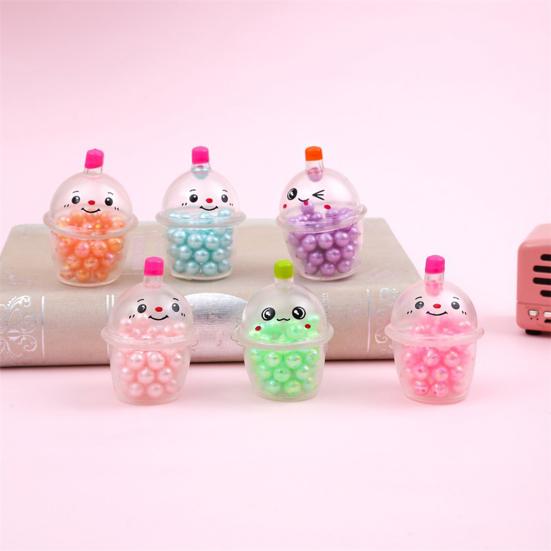 Stress Relief Milk Tea Toy Slow Rising Bead Filled Shell Cat Paw Geometry Squeeze Pinch Toy Focus Aid Anti-anxiety Hand Relaxation Toy