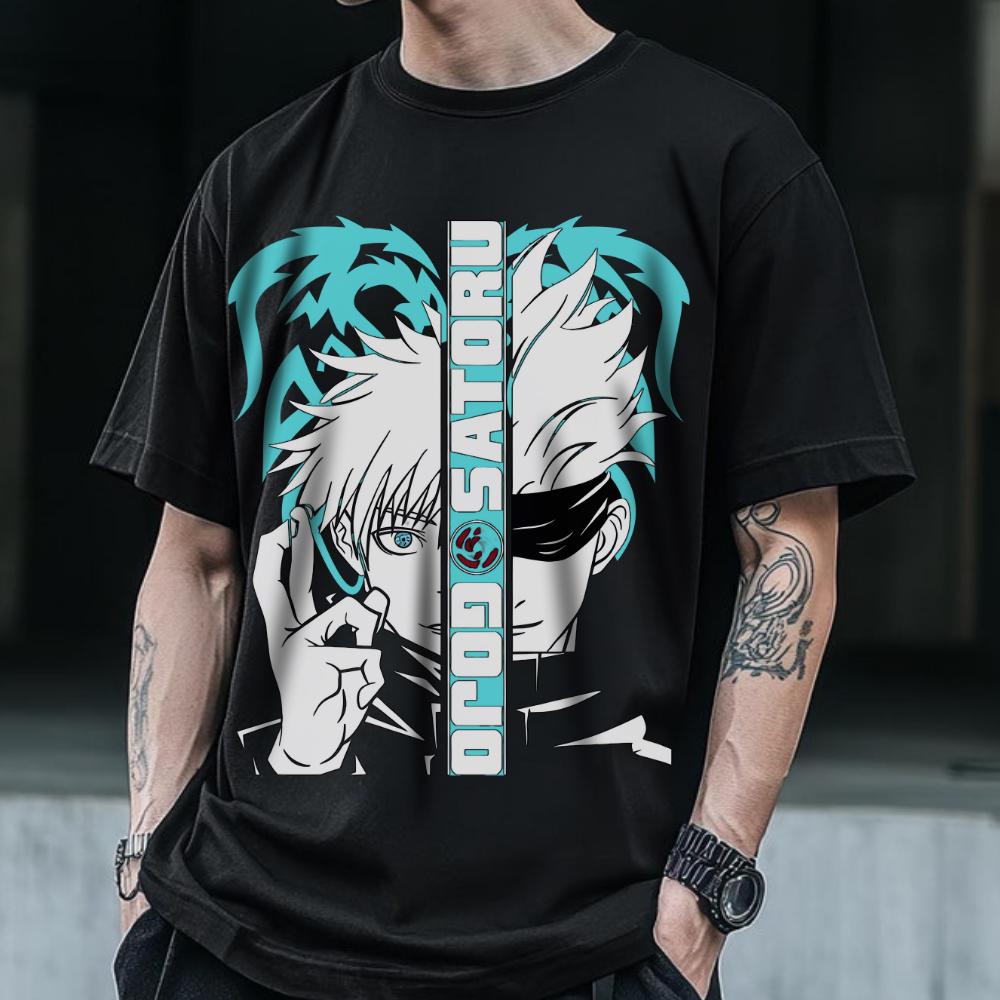 Jujutsu Kaisen Satoru Gojo Anime Graphic T Shirt Unisex Short Sleeve Harajuku Streetwear