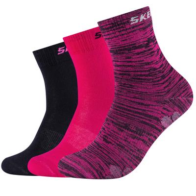 3PPK Wm Mesh Ventilation Socks, for Girl Pink Socks