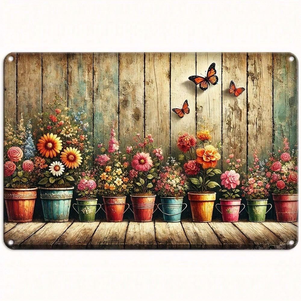 Vintage Metal Tin Sign Retro Wall Decor 20x30cm