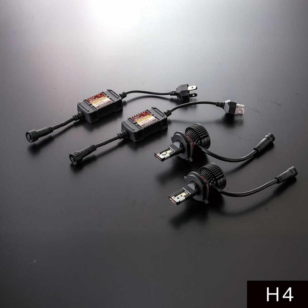 (Amazon.co.jp Limited) VALENTI H4 LED Head Bulb, 6200K, 8,000lm