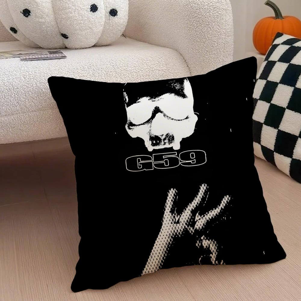 HipHop Underground SSuicideboys G59 Cushion Cover Throw Pillow Cover Hidden Button Durable Polyester Chair Cushion
