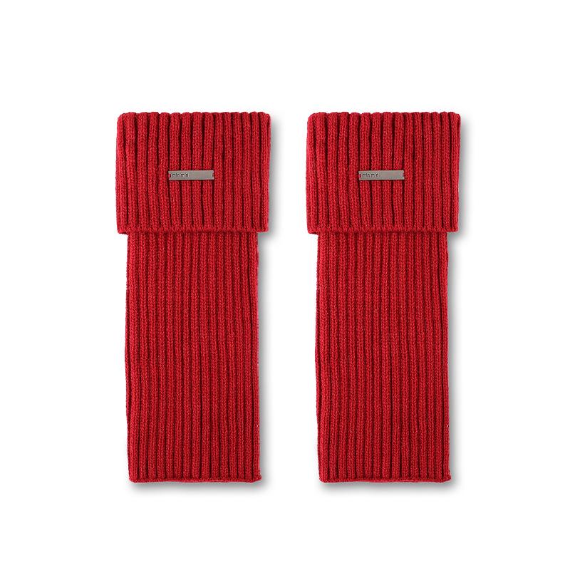 Guêtres Tricotées Couleur Unie pour Femmes - Chaussettes Longues Style Y2K pour le Printemps et l'Automne