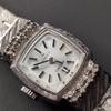 Used Seiko Hand-wound Antique Ladies' Watch White Gold (Working Condition)
