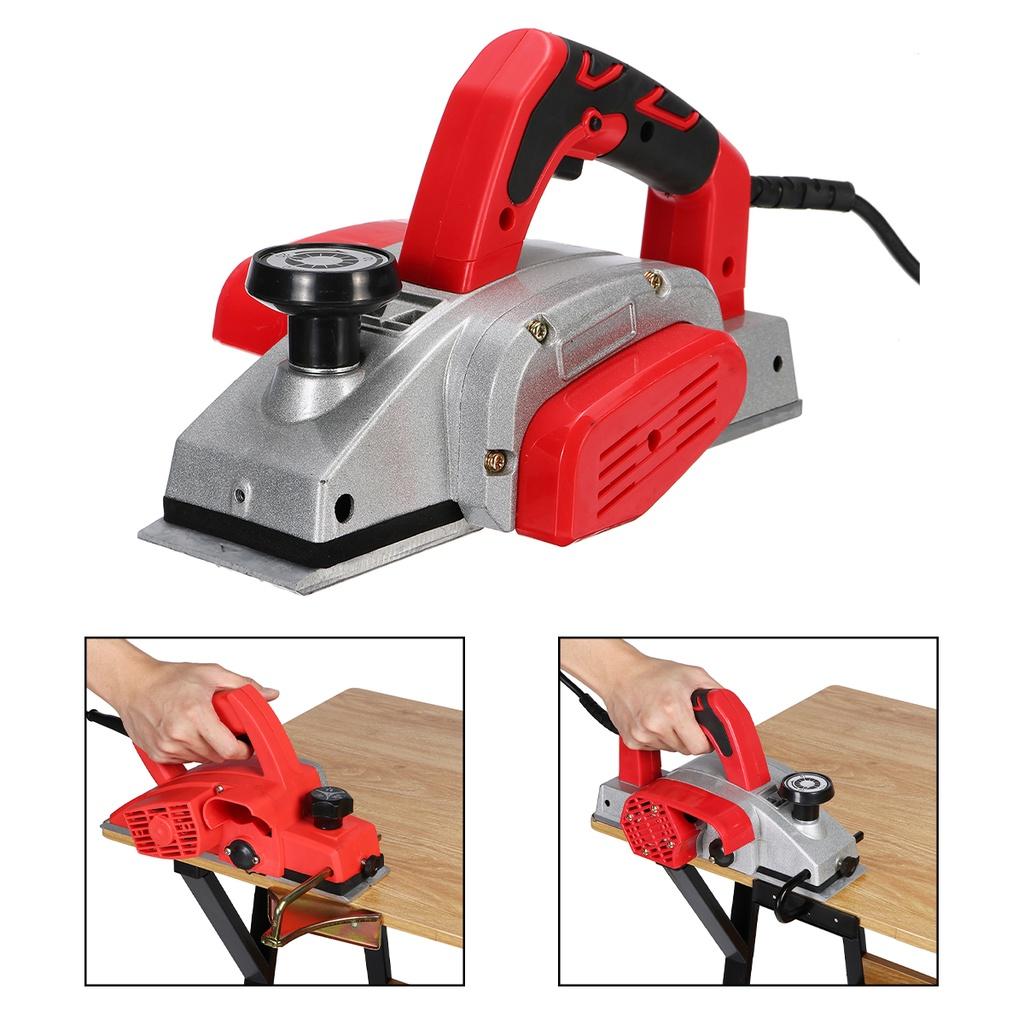 110/220V Handheld Electric Planer Powerful Wooden Copper Wire Wood Planer Carpenter Woodworking DIY Power Tools Kit 1500W