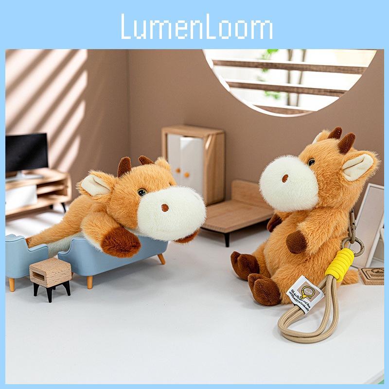 Cow Little Cartoon Plush Pendant With Pp Cotton For Kids Decoration Gift