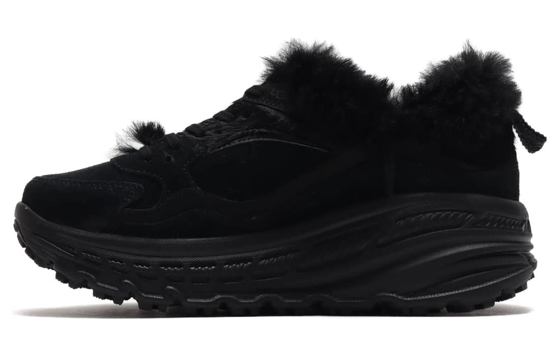 UGG Кожаные Модные Низкие Повседневные Ботинки Женские Черные 1120118-BLKBR 39