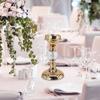 Ljusstake Pelare Modern Bröllop Matsalsbord Mittpunkt Heminredning
