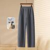Women's Wide-Leg Velvet Thickened Sweatpants - Casual, Warm, Loose-Fit for Autumn/Winter 2025